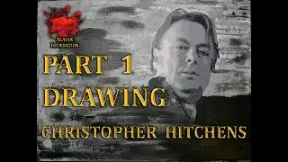 Drawing Christopher Hitchens by Sean Kamali Part 1