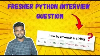 How to reverse a string in Python | freshers interview question | data analyst | data science