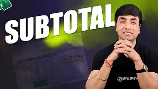 SUBTOTAL Function in Excel | How to use Subtotal in Excel Explanation with Examples in Hindi