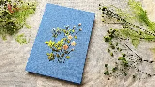 Easy Hand Embroidery: How to Stitch a Floral Notebook Cover | Beginner-Friendly Tutorial