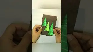 Make Christmas card in 5 mins 😍✨️🎄 #christmascrafts #christmasgift #christmaspapercraft