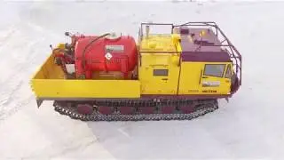 Вездеход Четра ТМ140 с агрегатом для сбора нефти