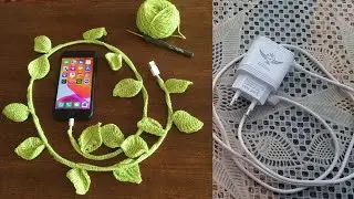 Amazing crochet idea💡with cable charger_intresting project#crochet #ideas#viral#pakcreativechannel