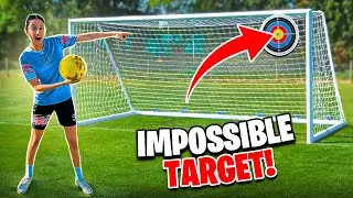 I got the ball into the WORLD'S SMALLEST TARGET!