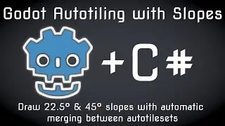 Godot 3.4 Autotile with slopes (22.5° & 45°) | Automatic merge between autotiles | Guide | Tutorial