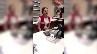 That the consumed Inadequate girl cashier at the gas station