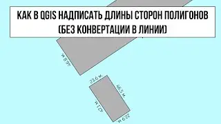 Подписи длин сторон полигонов