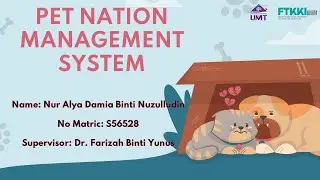 S56528 || FYP 1 || PET NATION MANAGEMENT SYSTEM