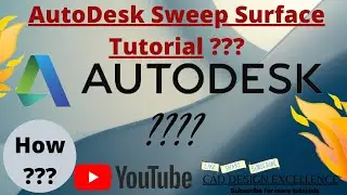 Autodesk Sweep Surface Tutorial || sweep inventor