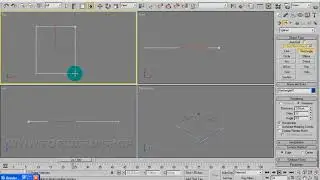 3dsmax Создание прямоугольника, способ создания. Урок 23