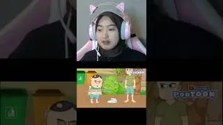 bener kata wahyu jgn buang sampah sembrangan tapi dia pipis sembarangan #reaction #animasi #podtoon