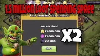100 MILLION LOOT SPENT AT ONCE! Clash of Clans End of Season 1
