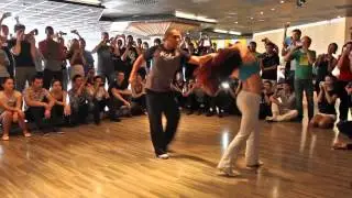 Kadu Pires and Larissa Thayane zouk teacher demo