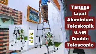 Double Telescopic Aluminum Folding Ladder which is easy and simple to use