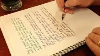 ASMR Writing with a glass pen