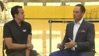 Yianni Kourakis goes 1on1 with Heat head coach Erik Spoelstra