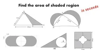 Find the area of shaded region | GATE Architecture | NATA | JEE Mains Paper 2 | B.Arch. M.Arch. Exam