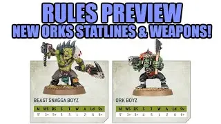 Toughness 5 Ork Boyz And -1AP Choppas! │ Warhammer 40k 9th Edition Rules Preview