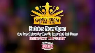 Games Room Of The Year 2021 - Entries Now Open!