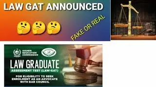Law Gat Test 2021 Announced|Fake or Real Announcement||Passing Marks Law Gat Test 2021| #Gat #Test