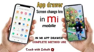app drawer ki screen change kre,complete setting use