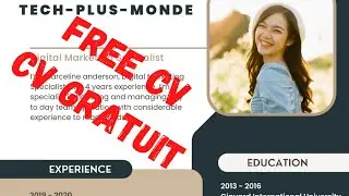 COMMENT CRÉER GRATUITEMENT UN CV PROFESSIONNEL AVEC SON TÉLÉPHONE | FREE CV