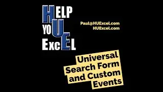 Universal Search Form and Custom Events