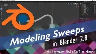 Blender 2.8 - Sweeping Curves (Making Curved Pipe)