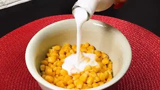 Pour coconut milk over the corn and be amazed by this recipe!