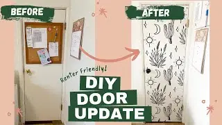 Easy Door DIY - RENTER FRIENDLY - Bright and Colorful!