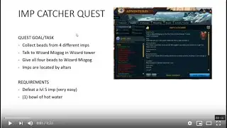 Runescape 3 - Imp Catcher QUEST Guide