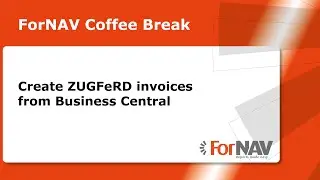Create Zugferd invoices from Business Central