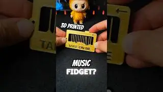 3D Printed A-ha Take On Me Music Fidget 
