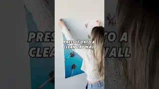 Upgrade your walls in just seconds with our easy to apply peel-and-stick wall art. #wallart #diy