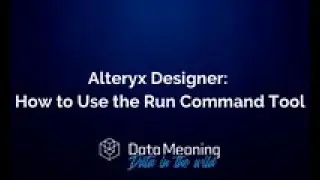 How to Use the Run Command Tool to Write to Copy of a Formatted Template File in Alteryx Designer