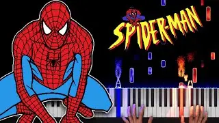 The Spiderman Song - Piano tutorial