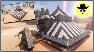 Black and White Pyramid Base - Purge Protected | CONAN EXILES