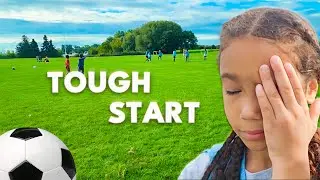 Youngest on the Team | Jasmines Tough Soccer Debut!