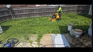 Mowing in walk town- Waukegan,IL