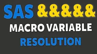 SAS MACRO interview questions 3 | Multiple Ampersand Resolution | SAS Advanced Training