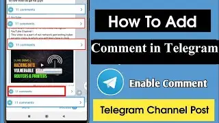 How To Add Telegram Channel Comment on Posts 2021 | leave a comment on post