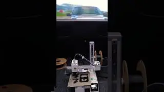 3D Printing inside a Tesla #3DPrinting #tesla #A1Mini