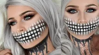 Toothy Skull 💀 Makeup Tutorial