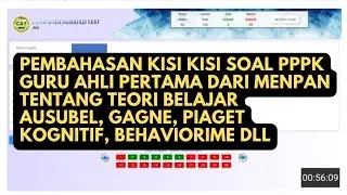 Kisi Kisi soal pppk guru 2023 tentang teori belajar sesuai edaran Kemempan RB