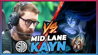 MY TEAM FORCED ME TO GO MID LANE AGAINST TSM BJERGSEN (HARDEST PRO MATCH UP YET!)- League of Legends