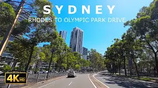 Driving To Sydney Olympic Park – Year of The 2000 Olympics From Rhodes |  4K HD ASMR POV Drive
