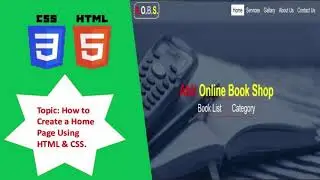 How to Create a Website using HTML and CSS | Homepage Design | Web Tutorial