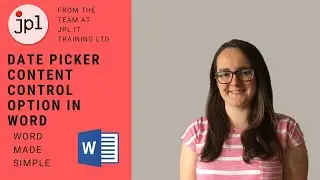 Date Picker Content Control in Word