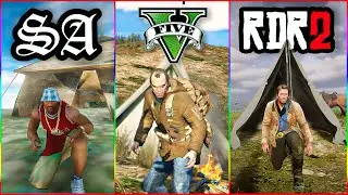 How to Camp in GTA & RDR Games | ⛺TENT Evolution