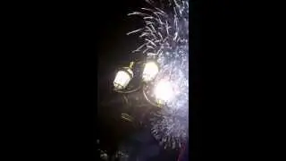 London New Year Fireworks - 2013 (Embankment view, from the bridge)